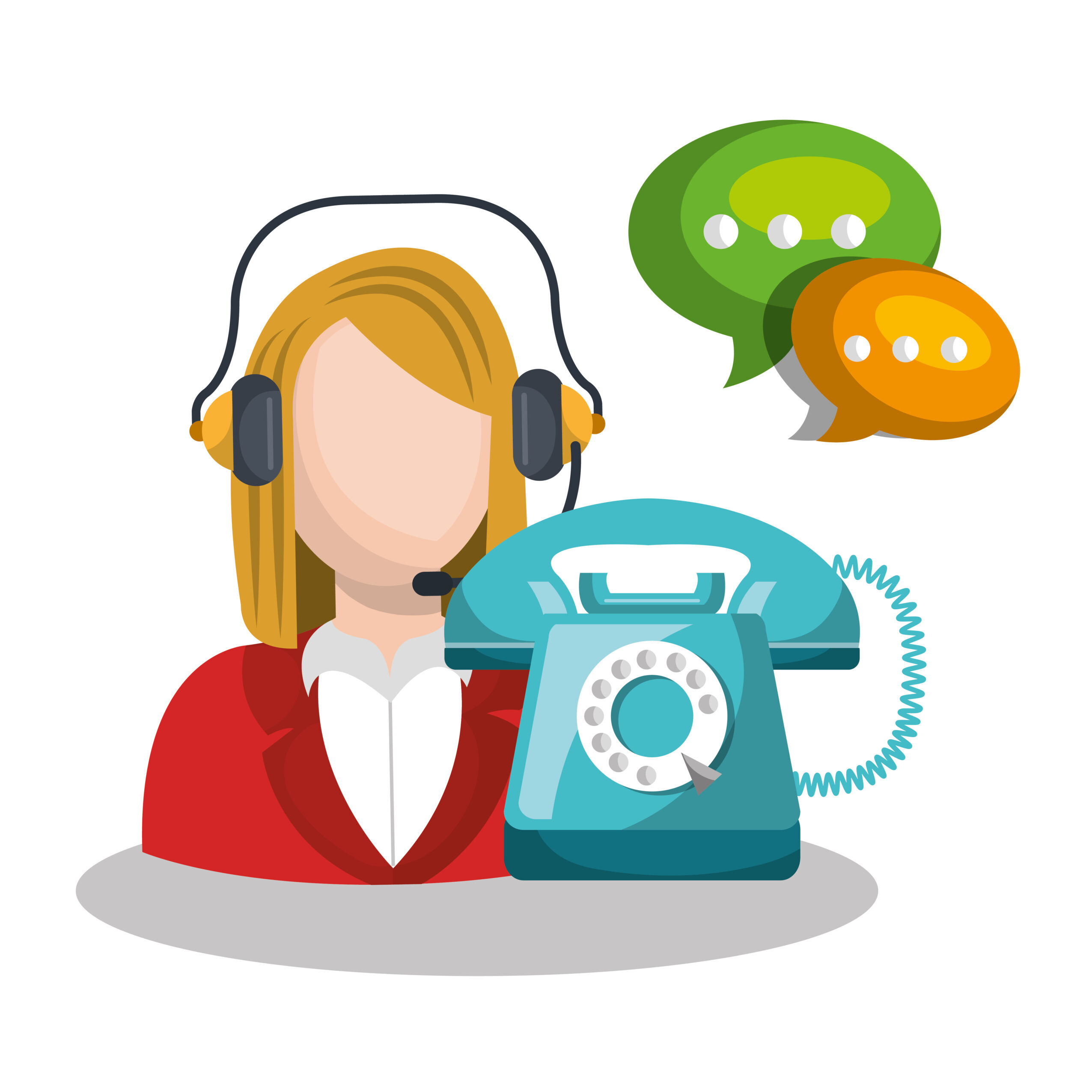 call center design, vector illustration eps10 graphic